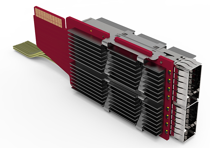 Foto Molex QSFP-DD BiPass Thermal Cooling Configuration Provides Next- Generation Solutions.